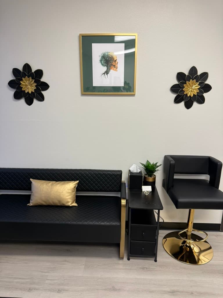 Lounge and treatment area inside the Tailored Touch office