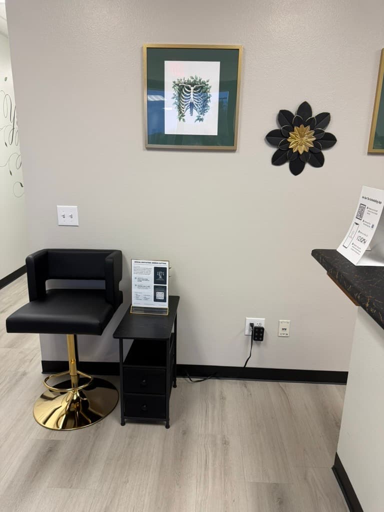 Reception area inside the Tailored Touch office